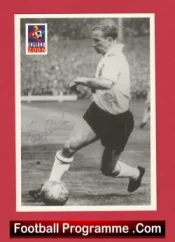 England Manchester United England Bobby Charlton Autograph Signed Card 2006