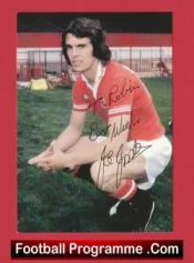 Manchester United Joe Jordan Autograph Signed Picture Card Man Utd
