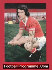 Manchester United Joe Jordan Autograph Signed Picture Card Man Utd