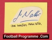 Manchester United Joe Walton Autograph Signed Man Utd 1946 – 1948
