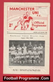 Manchester United v Everton 1960 – Man Utd Reserves Game