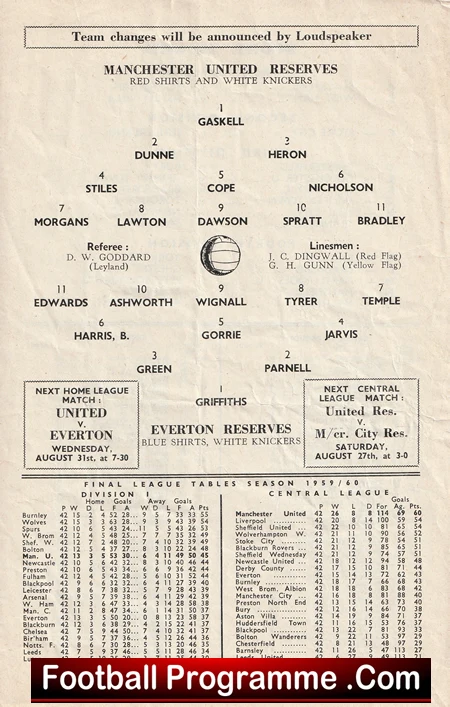 Manchester United v Everton 1960 - Man Utd Reserves Game - Image 3