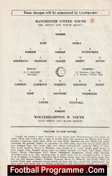 Manchester United v Wolves 1964 - Man Utd Reserves Game - Image 3
