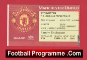 Manchester United v Everton 1999 – Treble Season Ticket