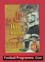 Manchester United Roy Keane Autograph Signed Football Card Man Utd