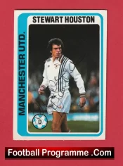 Manchester United Stewart Houston Autographed Signed Football Card