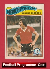 Manchester United Stewart Pearson Autographed Signed Football Card