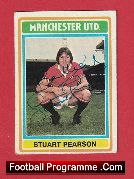 Manchester United Stewart Pearson Autographed Signed Football Card - Image 2