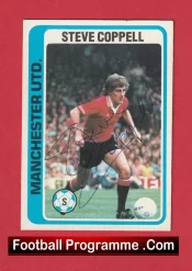 Manchester United Steve Coppell Autographed Signed Football Card Man Utd