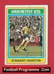 Manchester United Stewart Houston Autographed Signed Football Card Man Utd