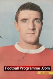 Manchester United Bill Foulkes Autograph Signed Man Utd