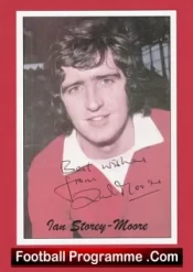 Manchester United Ian Storey Moore Autograph Man Utd 1970s