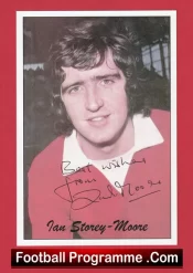 Manchester United Ian Storey Moore Autograph Man Utd 1970s