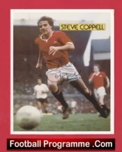 Manchester United Steve Coppell Autograph Signed Picture Man Utd