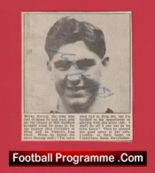 Manchester United Bobby Harrop Autograph Man Utd