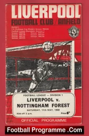 Liverpool v Nottingham Forest 1968