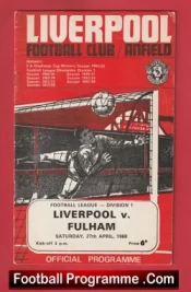 Liverpool v Fulham 1968