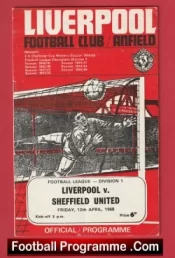 Liverpool v Sheffield United 1968