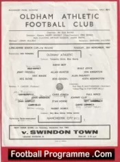 Oldham Athletic v Manchester City 1967 – Reserves Match + Paul Hince