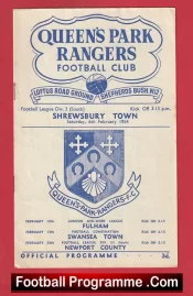 Queens Park Rangers v Shrewsbury Town 1954 – 1950s
