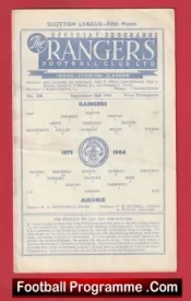 Glasgow Rangers v Airdrieonians Airdrie 1964