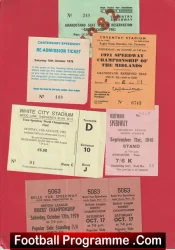 Speedway Racing Old Tickets Collection