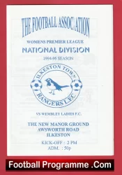 Ilkeston Town Rangers Ladies v Wembley 1994 – Womens Football