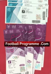 Olympics football Special Ticket Collection Pack Olympic Games London 2012