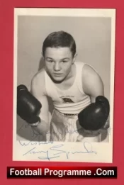 Boxing Terry Spinks Autograph Signed Picture Press Photograph