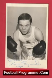 Boxing Terry Spinks Autograph Signed Picture Press Photograph