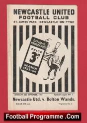 Newcastle United v Bolton Wanderers 1953 – 1950s