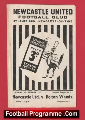 Newcastle United v Bolton Wanderers 1953 – 1950s
