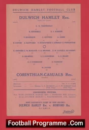 Dulwich Hamlet v Corinthian Casuals 1946 – Reserves Match