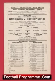 Darlington v Hartlepool United 1945 – Official Programme