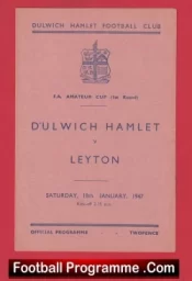 Dulwich Hamlet v Leyton 1947 – 1940s