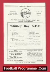  Whitley Bay v Newburn 1961 - Northumberland Senior Cup Football Programme .COM Football Programmes Memorabilia