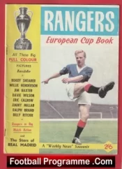 Glasgow Rangers European Cup Magazine 1963