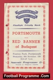 Portsmouth v Red Banner 1956 – Budapest Fratton Park 1950’s