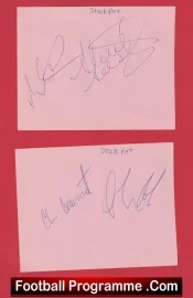 Stockport County Football Club Multi Autographed Signed Sheet 1990s