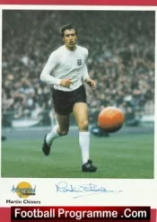 Tottenham Spurs Martin Chivers Signed Magazine Picture Card