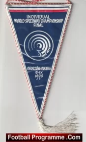 Individual World Speedway Championship Final Pennant Flag 1976 Poland