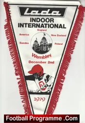 Indoor International Speedway Pennant Flag 1979 Wembley London