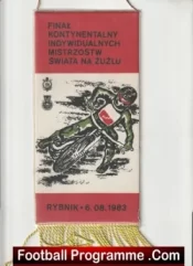 Poland Final Speedway Pennant Flag 1983 Polish