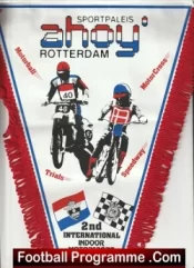 Indoor International Amsterdam Speedway Pennant Flag 1982 Holland