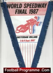 World Final Amsterdam Speedway Pennant Flag 1987 Holland