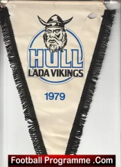 Hull Vikings Speedway Pennant Flag 1979