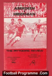 Aberdeen v Hibernian Hibs 1979 – George Best Hibs + Alex Ferguson