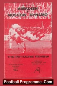 Aberdeen v Moscow Dynamo 1978 – Alex Ferguson First Season