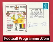Aston Villa v Antwerp 1977 – UEFA Cup FDC Signed Cyril Regis