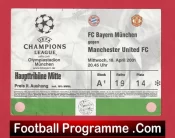 Bayern Munich v Manchester United 2001 – Match Ticket Germany